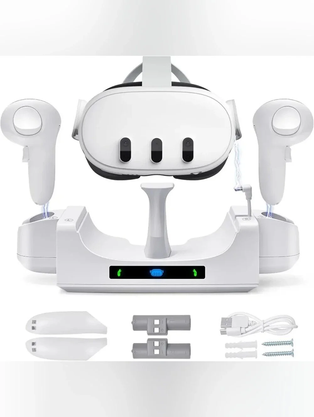 OCULUS/META QUEST 3 CHARGING DOCK & STAND FOR META QUEST 3 CONTROLLER & HEADSET